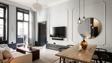 Фото - Молдинги и контрасты: стильная квартира в Стокгольме (61 кв. м)